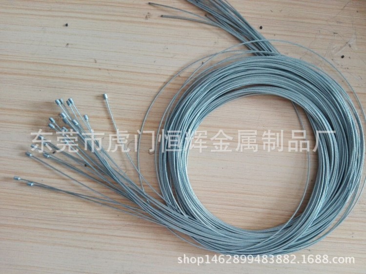 廠家生產(chǎn)定制長度不銹鋼/鍍鋅頭鋼絲剎車繩熱熔切點焊鋼絲繩