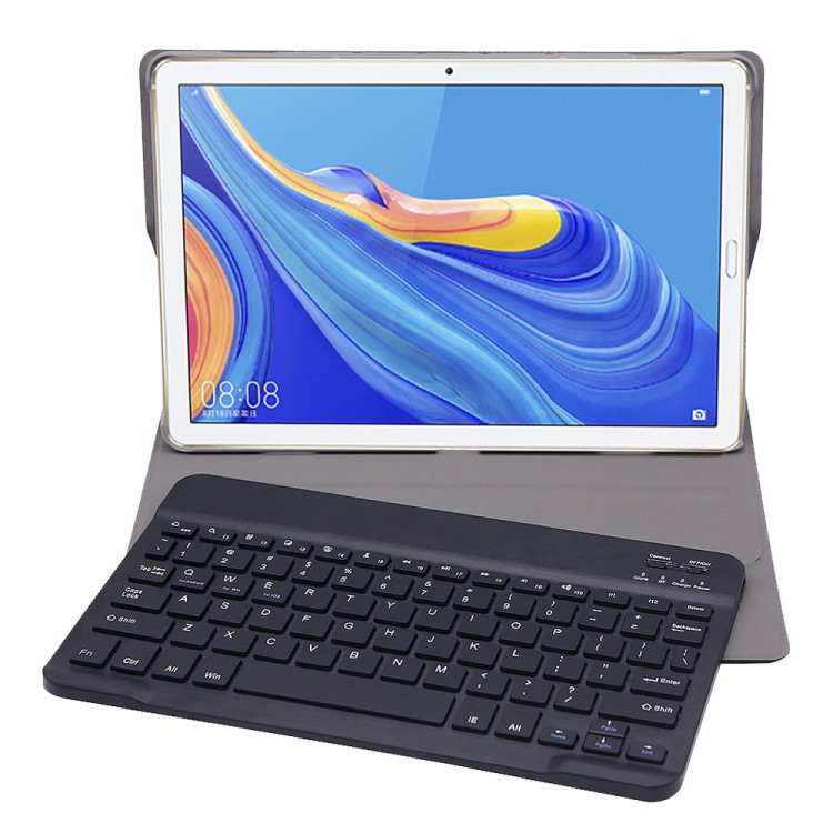 適用華為mediapad M6藍(lán)牙鍵盤皮套 10.8七彩發(fā)光塑料鍵盤保護(hù)套