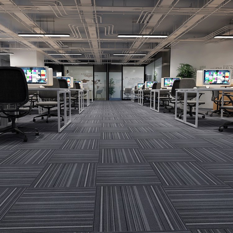 方块会议办公室卧室工装地毯写字楼满铺商用欧美上海市简约工程拼