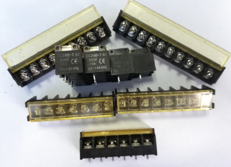 7.62端子排 柵欄式接線端子HB762M/DC29B 7.62-2P/3P開關電源端子