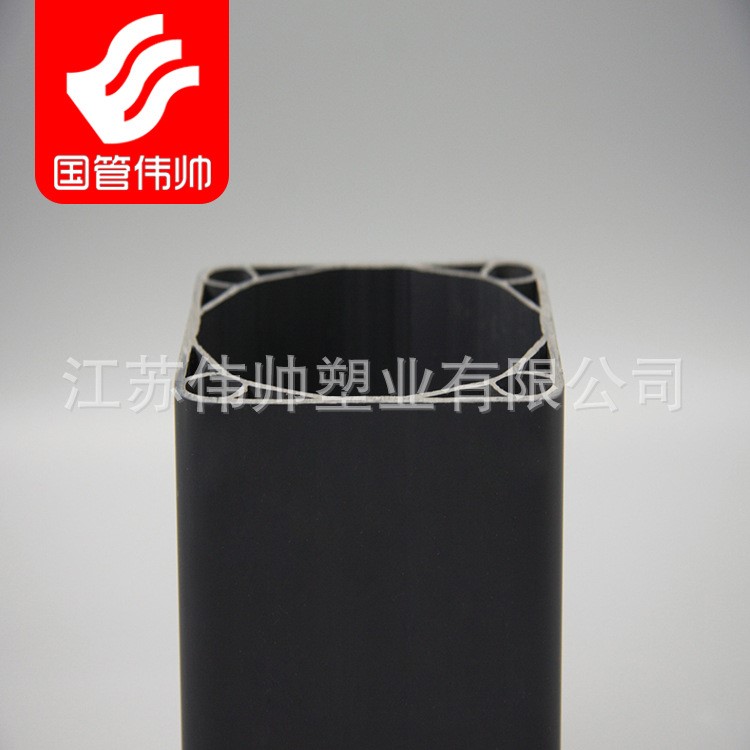 偉帥牌  型號107格柵管  PVC塑合金單孔方管  上海虹口區廠家直銷