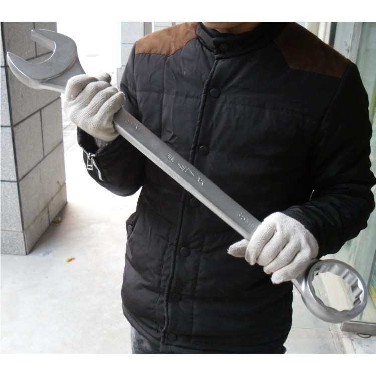 勝達(dá)工具【噴砂】34-60mm超大型兩用扳手 梅花開口 機(jī)修cf扳手