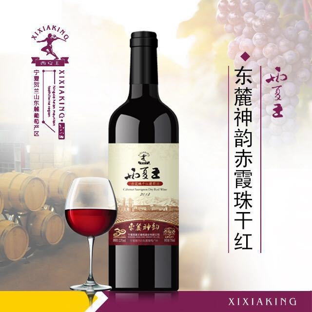 廠家直發(fā)賀蘭山東麓西夏東麓神韻赤霞珠干紅750ML