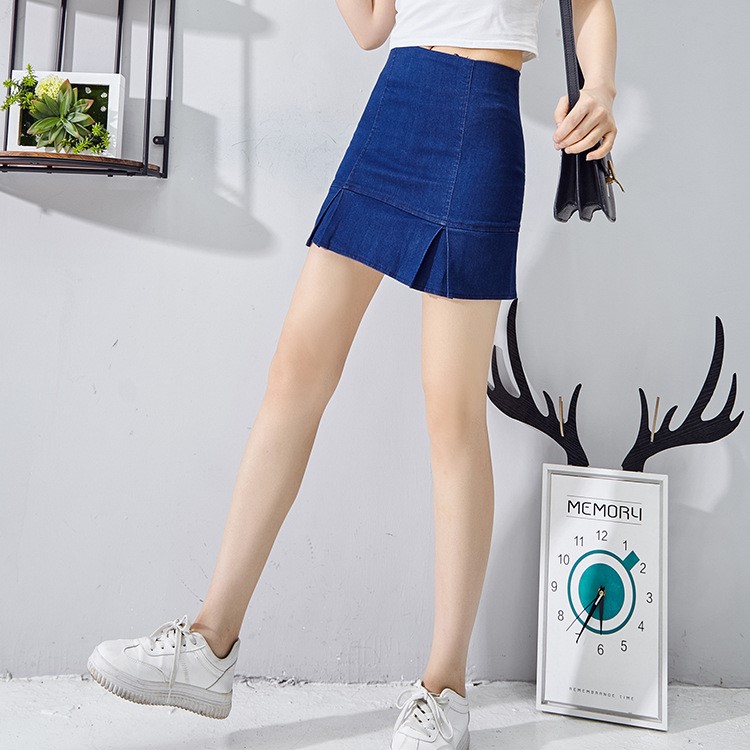 （8.1廠供清倉）2019夏季新款高腰女式牛仔裙半身裙