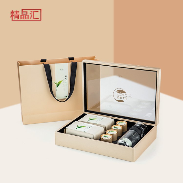 茶叶包装 铁观音红茶私房茶绿茶通用茶叶皮盒龙井茶半斤装空礼盒