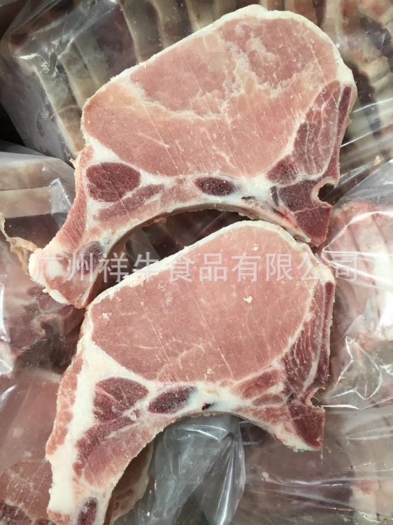 批發美國IBP帶骨豬大排冷凍T骨豬排西餐簡餐豬扒