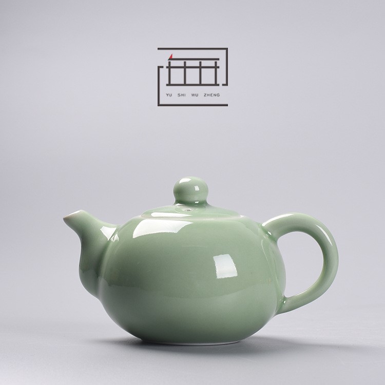 龍泉青瓷茶壺 梅子青功夫茶具套裝大號泡茶壺 陶瓷茶壺批發