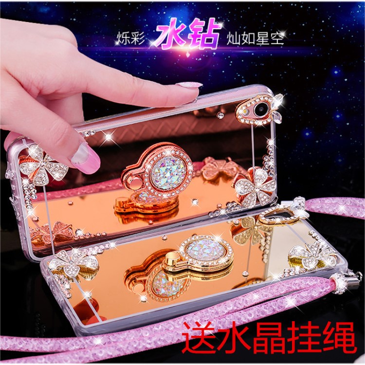 新款蘋果11Pro手機(jī)殼女X軟鑲鉆iPhoneXSmax保護(hù)套78plus適用鏡面6