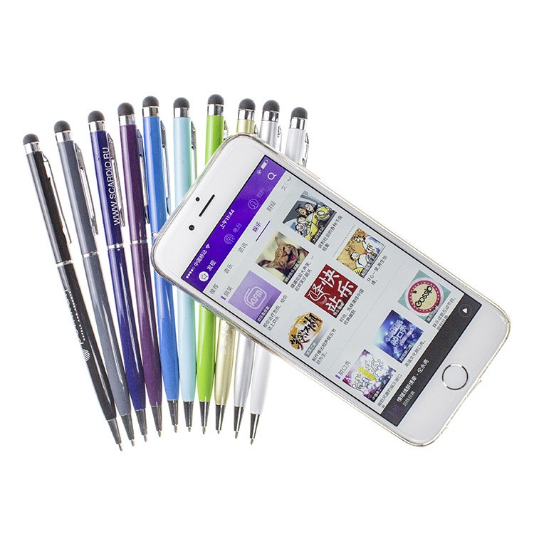 凱虹宇定制多功能觸屏圓珠筆手機(jī)ipad通用電容筆旋轉(zhuǎn)金屬圓珠筆