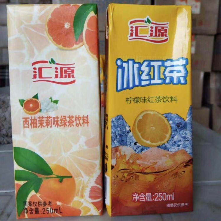 匯源西柚茉莉味綠茶飲料250ml*32紙盒裝利樂包外賣自助餐飲品批發(fā)