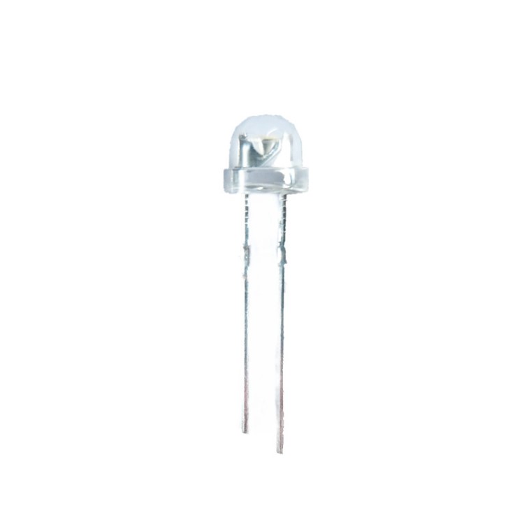 生產直插LED f5草帽白光短腳 4.8mm草帽白燈珠 發光二極管