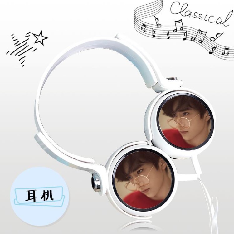 易烊千璽 tfboys 加油！AMIGO同款頭戴式耳機直插通用周邊 XEJ198