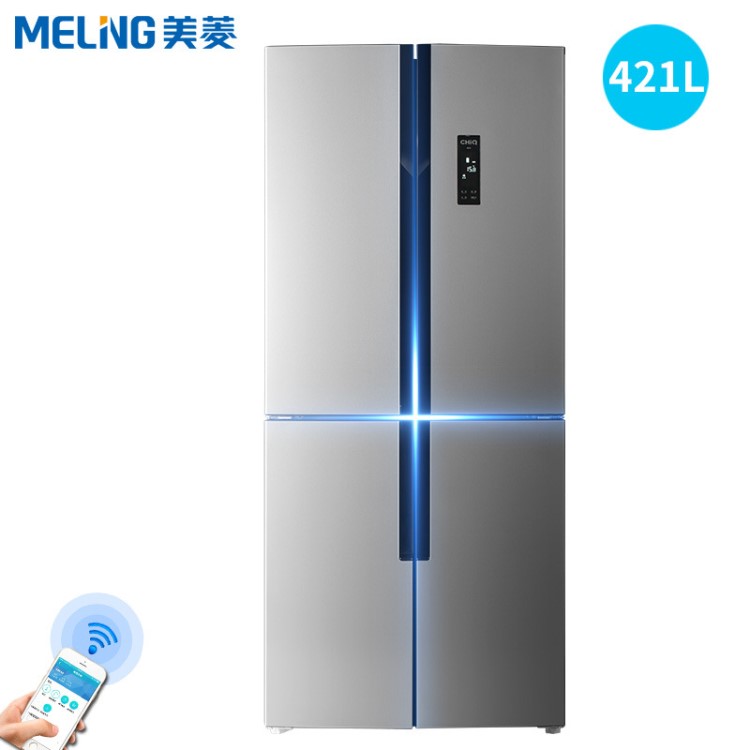 MeiLing/美菱 BCD-421ZPU9CX云智能變頻節(jié)能十字四開門電冰箱靜音