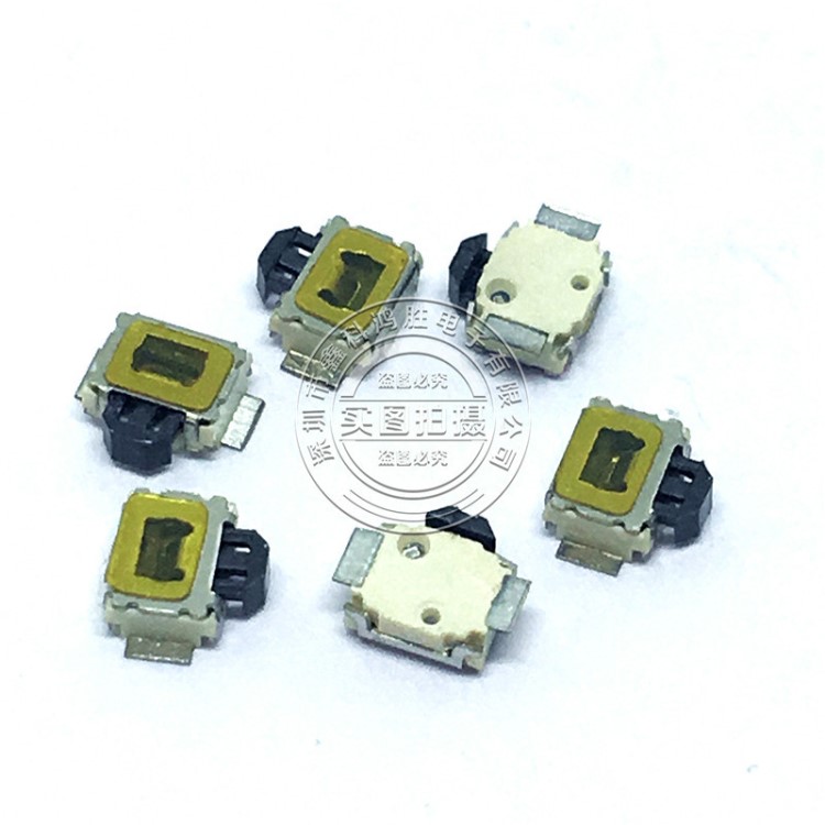 小烏龜側(cè)按3x4小龜開關(guān)側(cè)按鍵2腳貼片無柱 白色 輕觸微動開關(guān)3*4