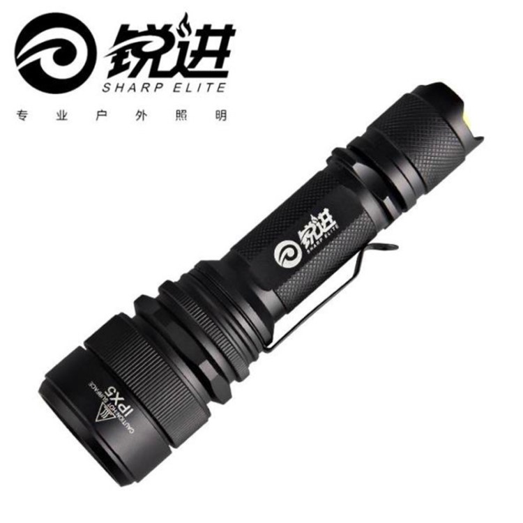 銳進 CREE T610W強光手電筒 騎行 變焦 充電戰(zhàn)術手電筒 遠射