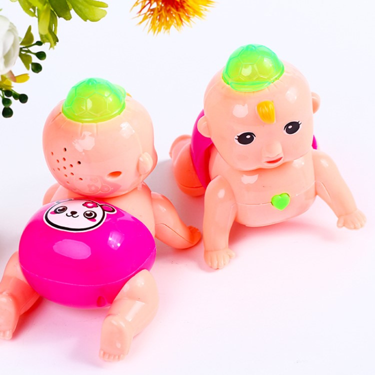 新款電動小爬娃0-3-6歲寶寶發(fā)光好玩的兒童爬行玩具地攤貨源批發(fā)