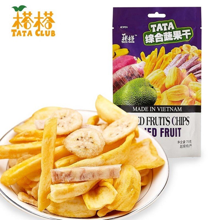 越南果干食品 榙榙菠蘿蜜蔬果干 東南亞特色健康零食批發(fā)75g