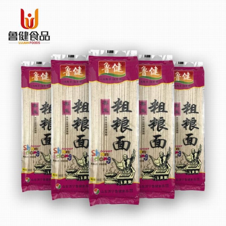 魯健粗糧面180g*10袋 炒面涼面方便待煮全麥掛面面條營(yíng)養(yǎng)