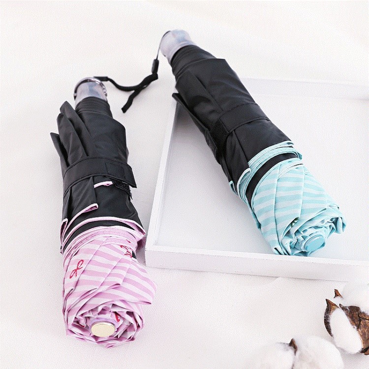 超輕小細鉛筆迷你便攜折疊遮太陽防曬防紫外線女晴雨兩用