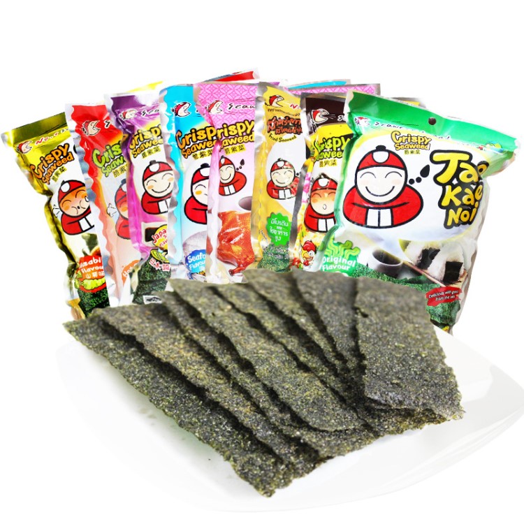 臨期食品 泰國小零食 老板仔炸海苔 即食紫菜32g網紅小零食