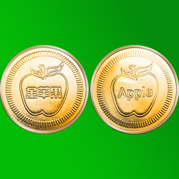 25MM游戲機代幣 游戲機金幣 抓金幣做活動 金幣 銅幣 金色的幣