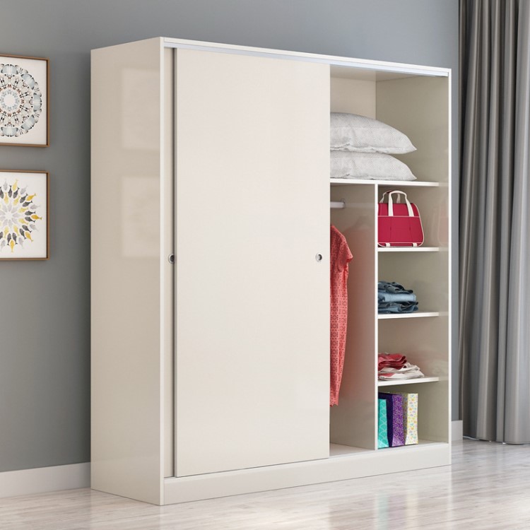 衣柜簡易家用小戶型推拉門木質(zhì)整體臥室移門簡約現(xiàn)代經(jīng)濟型組裝