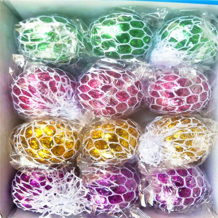 金粉發(fā)泄球壓力球球減壓玩具發(fā)泄玩具兩元店新奇特玩具批發(fā)