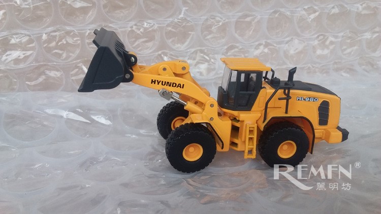 HYUNDAI 原廠現(xiàn)代 HL980 大型裝載機工程機械合金車模型 1:87