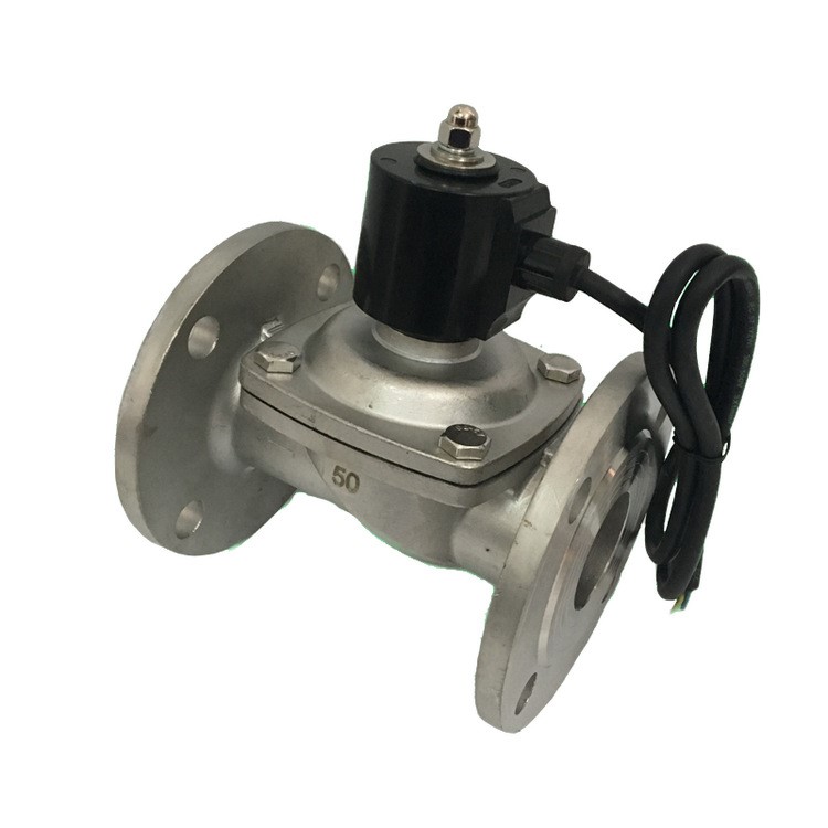 ZBSF常閉常開高溫蒸汽不銹鋼法蘭電磁閥24V水閥220V氣閥DN15-200