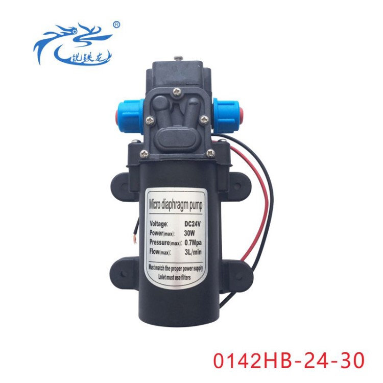 洗鐵龍微型電動(dòng)隔膜泵 直流  農(nóng)用  24V30W  回流 自吸 噴霧