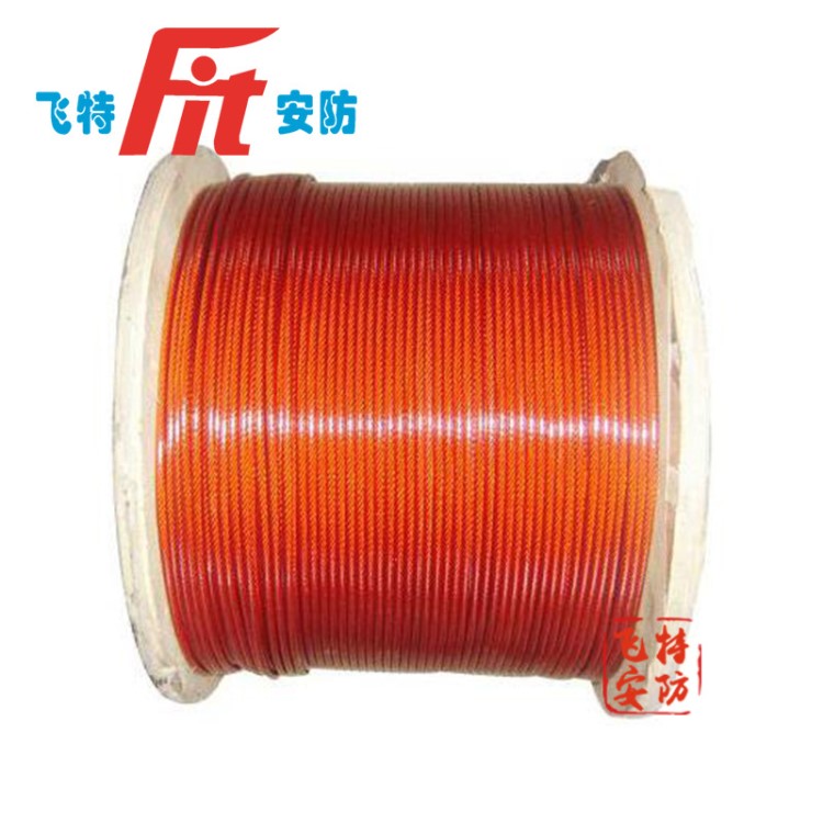 12MM水平涂塑扶手繩 電建專(zhuān)用涂塑鋼絲繩 繩 包塑鋼絲繩