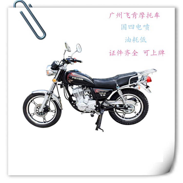 供應跨騎國四電噴廣州飛肯fk125-b燃油美式gn太子摩托車125cc