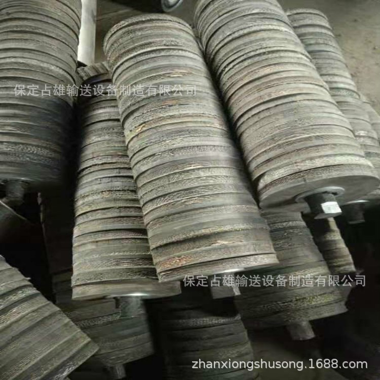 廠家直銷 橡膠輪胎緩沖托輥 尼龍高分子聚乙烯梳型流水線鋼鐵托輥