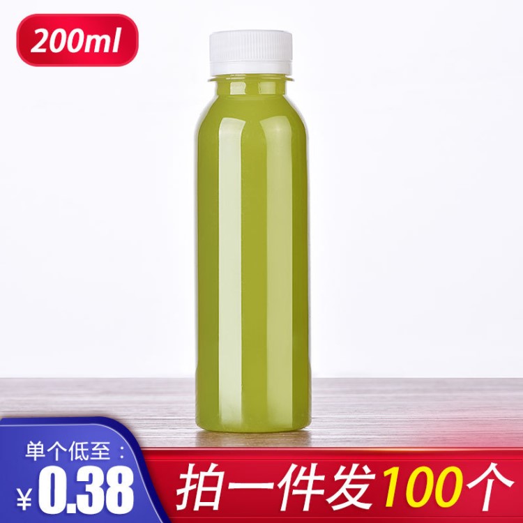 200ml加厚pet飲料瓶果汁瓶一次性透明塑料瓶子酵素瓶奶茶批發(fā)外賣(mài)