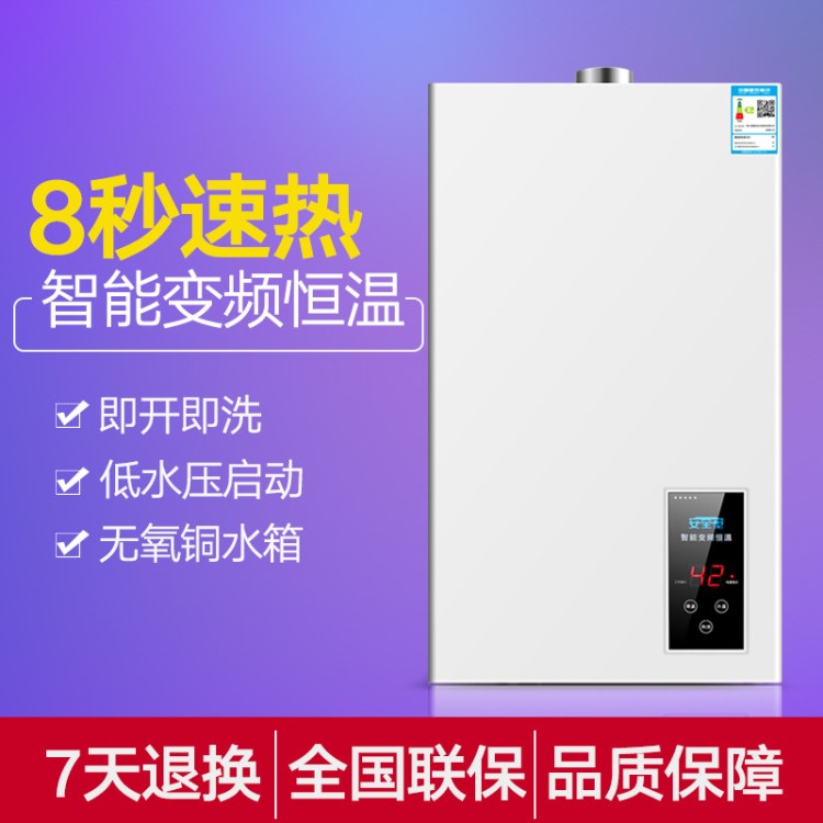 百萬萬家樂燃氣熱水器 天然氣家用12升恒溫強排熱水器 煤氣熱水器