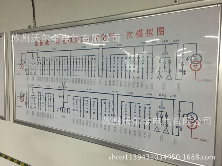 變電所配電房模擬屏模擬盤廠家蘇州馬賽克模擬屏調度五防模擬屏
