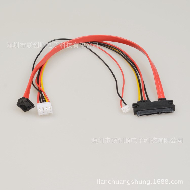 SATA7+15P轉(zhuǎn)大4P 硬盤數(shù)據(jù)線加電源線廠家