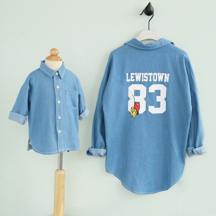 2017童裝韓版牛仔童襯衫出口外貿(mào)原單一件代發(fā)微信代理TY221