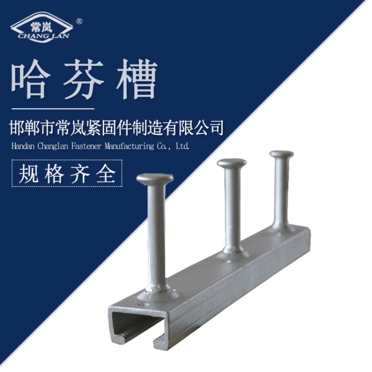 定制廠家直銷哈芬槽幕墻配件 預(yù)埋槽道管廊 托臂帶齒C型槽道