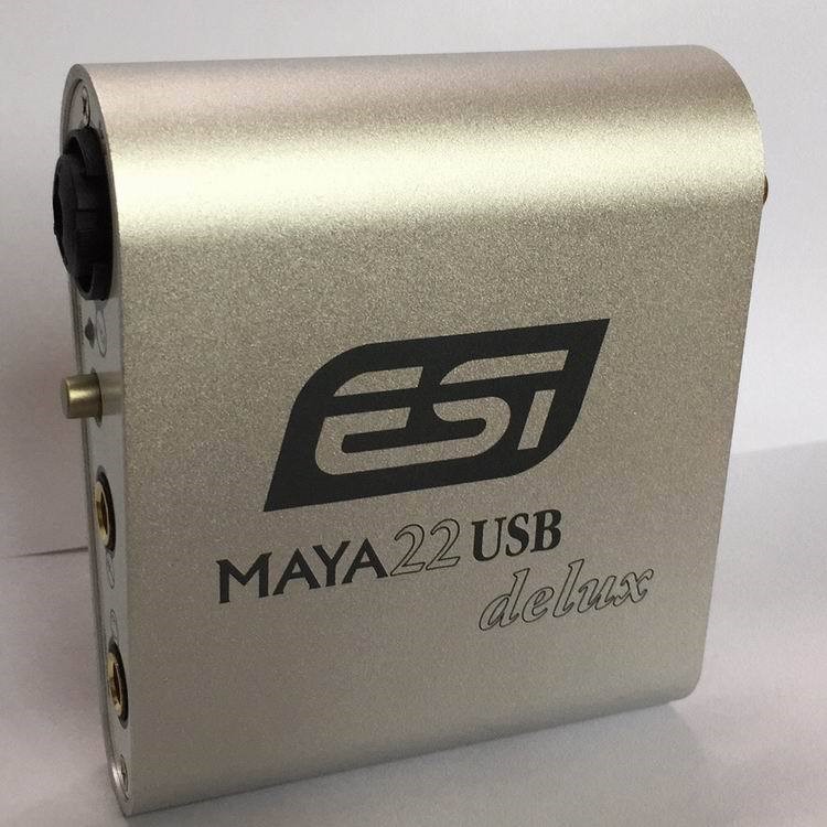 ESI 瑪雅MAYA22USB Delux  吉他網(wǎng)絡(luò)K歌錄音外置聲卡支持一件代發(fā)