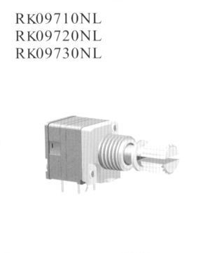 隆重推出RK097x0NL旋轉微型電位器 耐高壓調光臺電位器