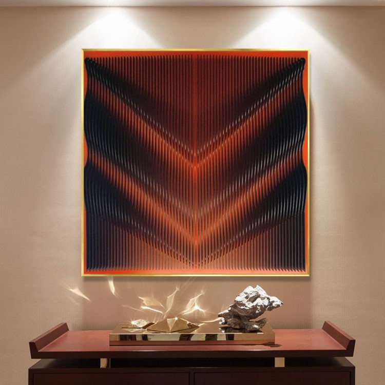 廠家直銷工藝畫立體亞克力裝置畫樣板房別墅辦公室酒店實物畫