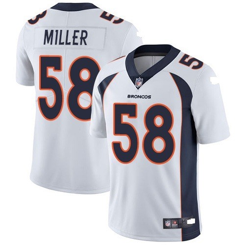 批发NFL Jersey橄榄球服 丹佛野马 Broncos 58号MILLER 二代球衣