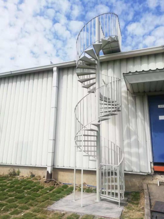 定制螺旋式鋼架樓梯簡單消防人工快速通道樓梯熱鍍鋅戶外鋼結構梯