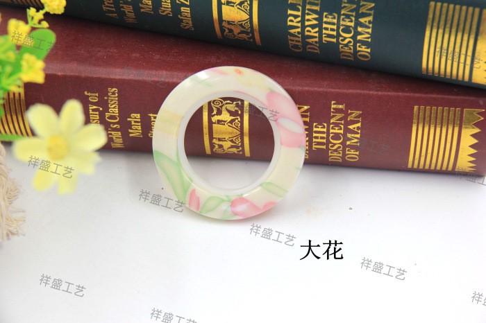 盒裝納米花紋羅馬圈 塑料圈 藝術圈厚質量 標價1個約50只