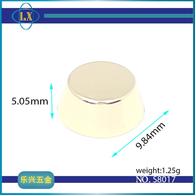 廠家供應箱包服飾五金配件 淺金色撞釘手袋水桶釘