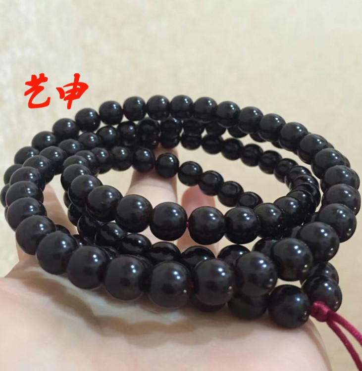 椰蒂 蘋果 印尼老料手工拋光 108顆佛珠 桶珠 圓珠椰蒂椰殼