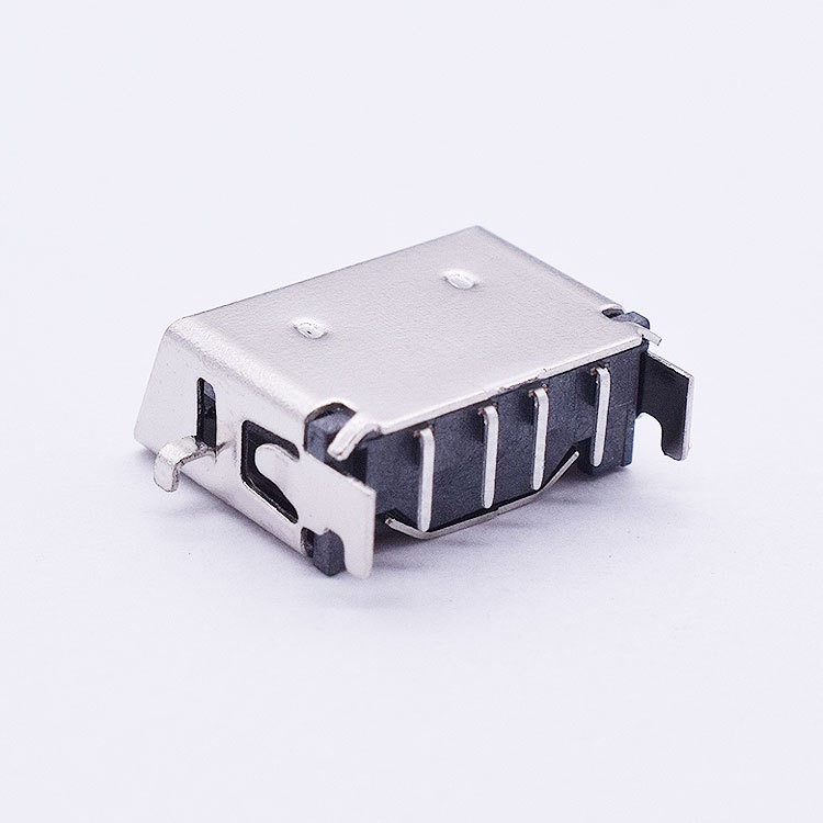 可搖擺測(cè)試USB2.0反向沉板斜口不銹鋼母座。