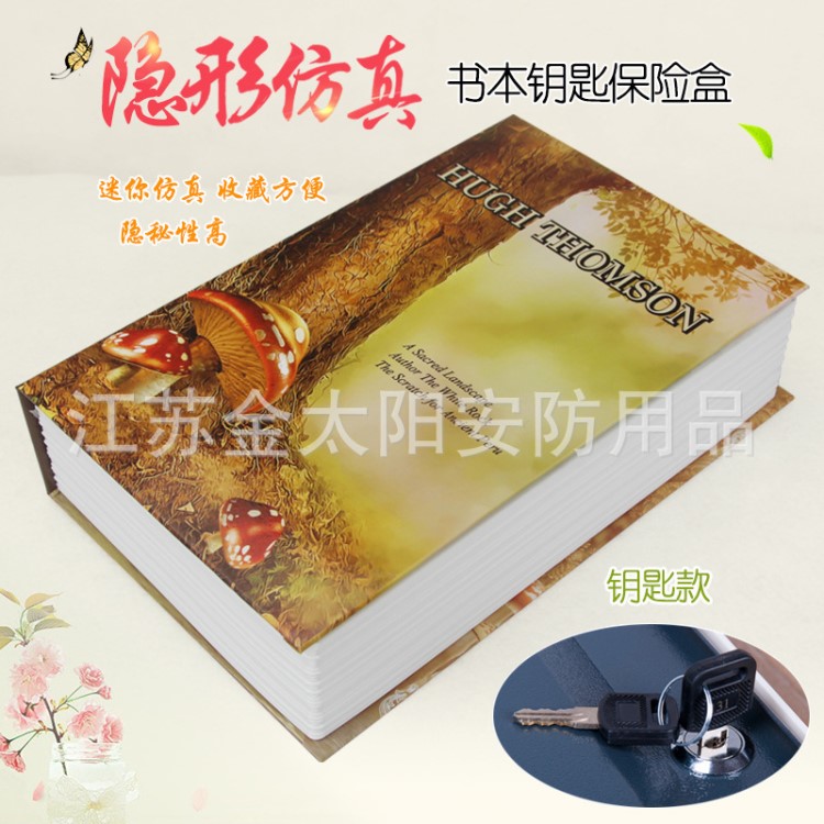 創(chuàng)意書本盒中號書本中型投幣迷你保險箱 機械防濕鑰匙保險箱