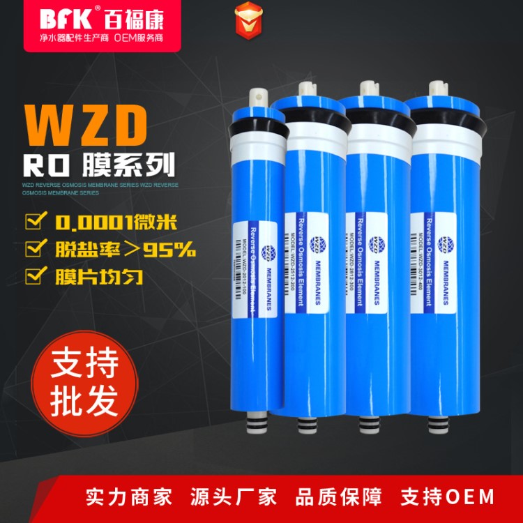 批发反渗透R膜 50G 75G 100G 200G 400G加仑 ro膜滤芯 家用水机